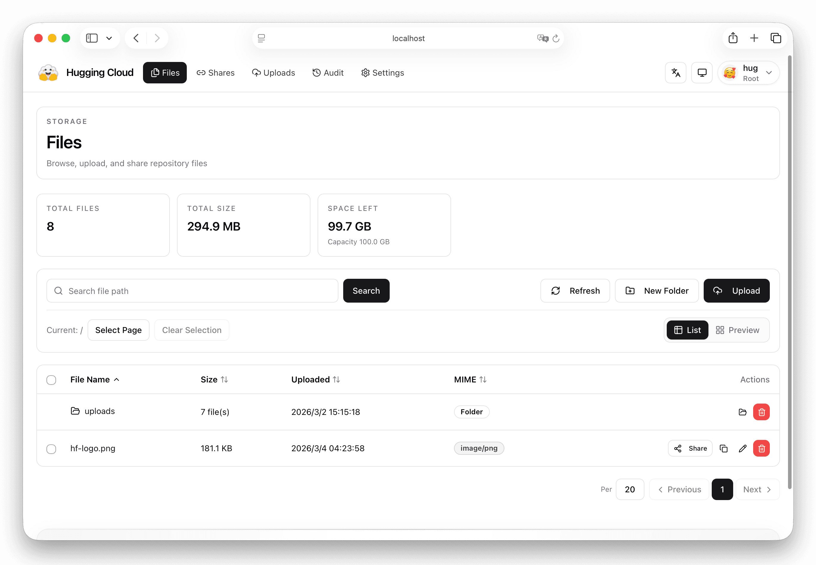 Safari window preview